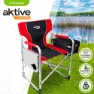 Aktive Aluminium Med Bricka Och Kylväskaregissör Hopfällbar Stol unisex, Black / red, One Size