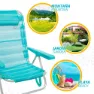 Aktive Aluminium Multipositions Hopfällbar Stol 62x48x83 Cm unisex