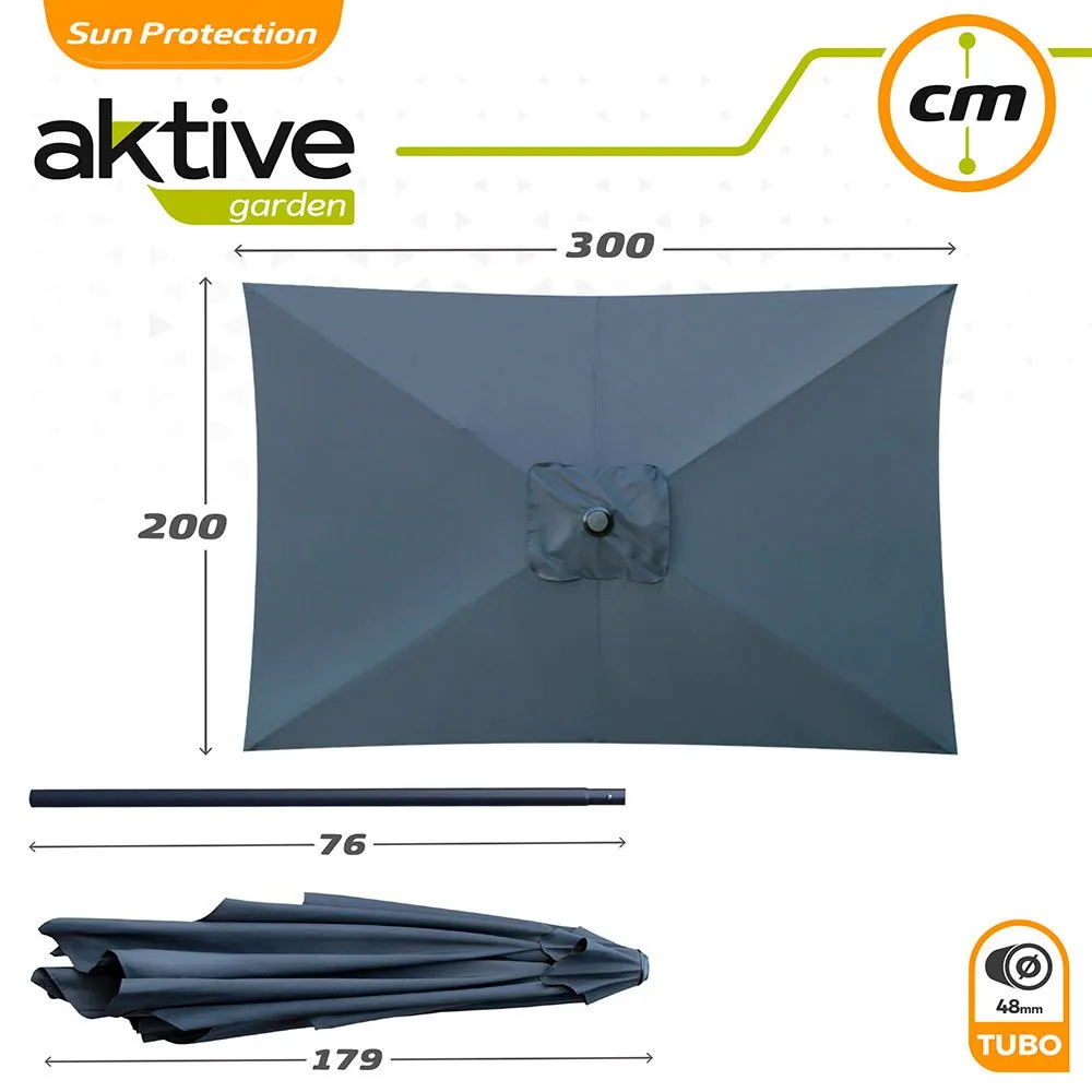 Aktive Aluminium Rektangulär Stolpes Höjd 200x300 Cm 48 Mm 245 Cm Refurbished unisex, Anthracite, One Size Aktive Aluminium Rektangulär Stolpes Höjd 200x300 Cm 48 Mm 245 Cm Refurbished unisex, Anthracite, One Size