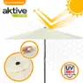 Aktive Aluminium Sexkantig Parasoll Med Uv-skydd Och Dubbelt Trissystem 270 Cm 38 Mm 240 Cm unisex, Beige, One Size