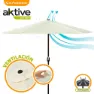Aktive Aluminium Sexkantig Parasoll Med Uv-skydd Och Stång 270 Cm 38 Mm 240 Cm unisex, Beige, One Size