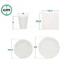 Aktive Biologiskt Nedbrytbara Engångsartiklar 180 Bitar, White, One Size