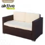 Aktive Bord Med 2 Fåtöljer unisex, Beige / brown, One Size