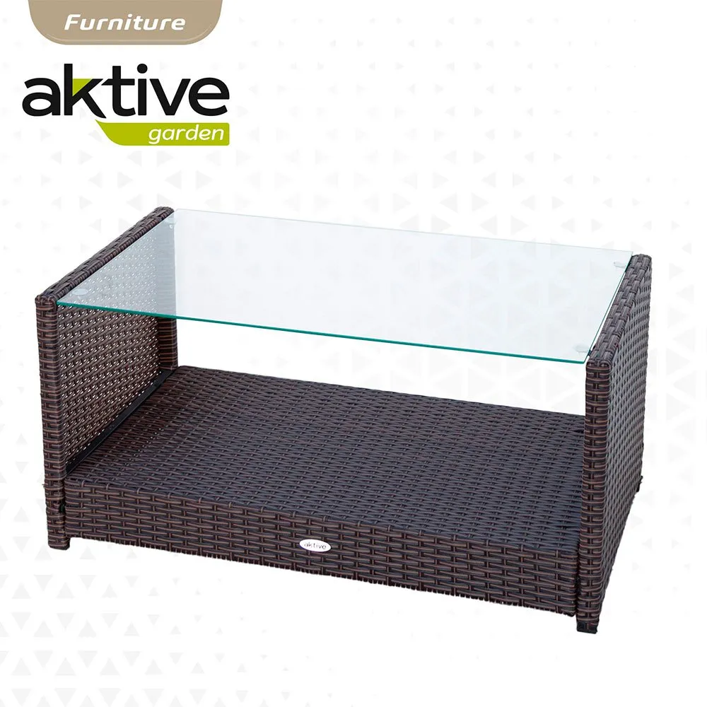 Aktive Bord Med 3 Fåtöljer unisex, Black, One Size