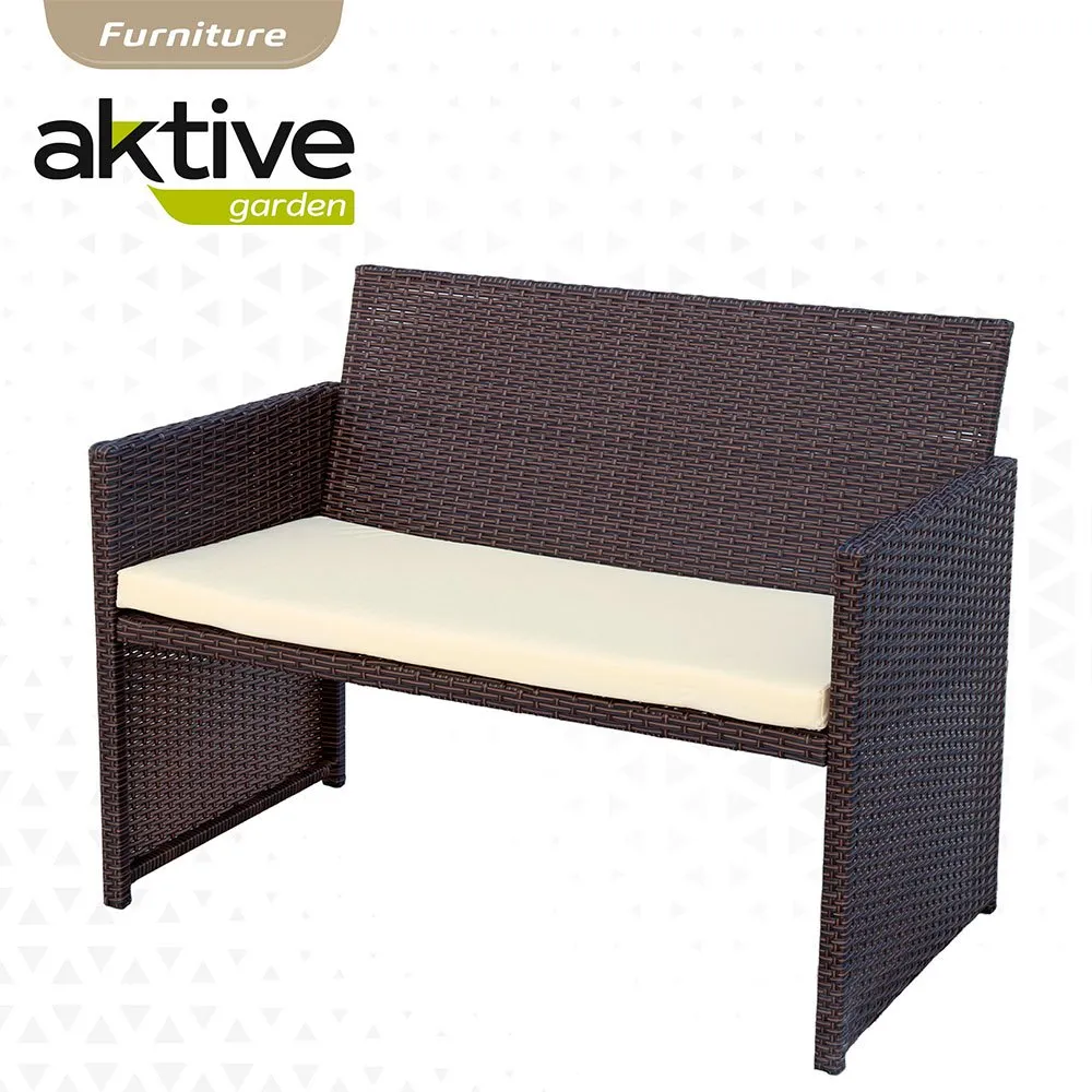 Aktive Bord Med 3 Fåtöljer unisex, Black, One Size
