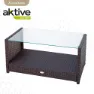 Aktive Bord Med 3 Fåtöljer unisex, Black, One Size
