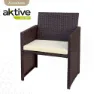 Aktive Bord Med 3 Fåtöljer unisex, Black, One Size