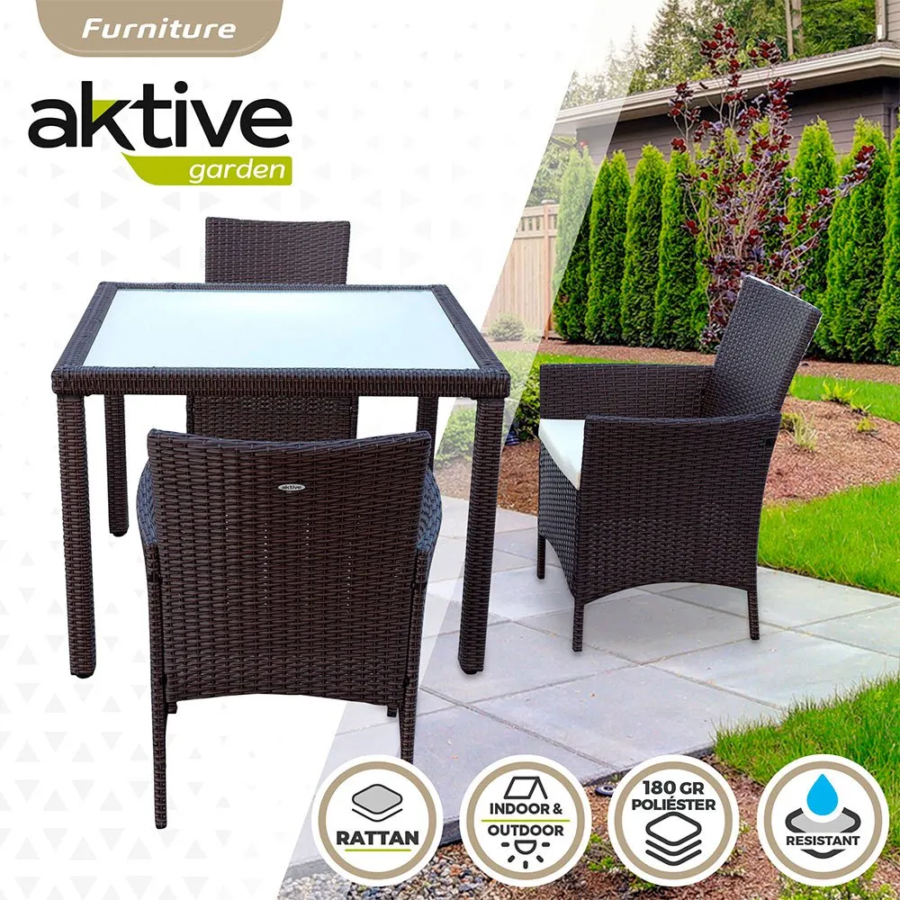 Aktive Bord Med 4 Stolar unisex, Black, One Size Aktive Bord Med 4 Stolar unisex, Black, One Size
