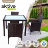Aktive Bord Med 4 Stolar unisex, Black, One Size