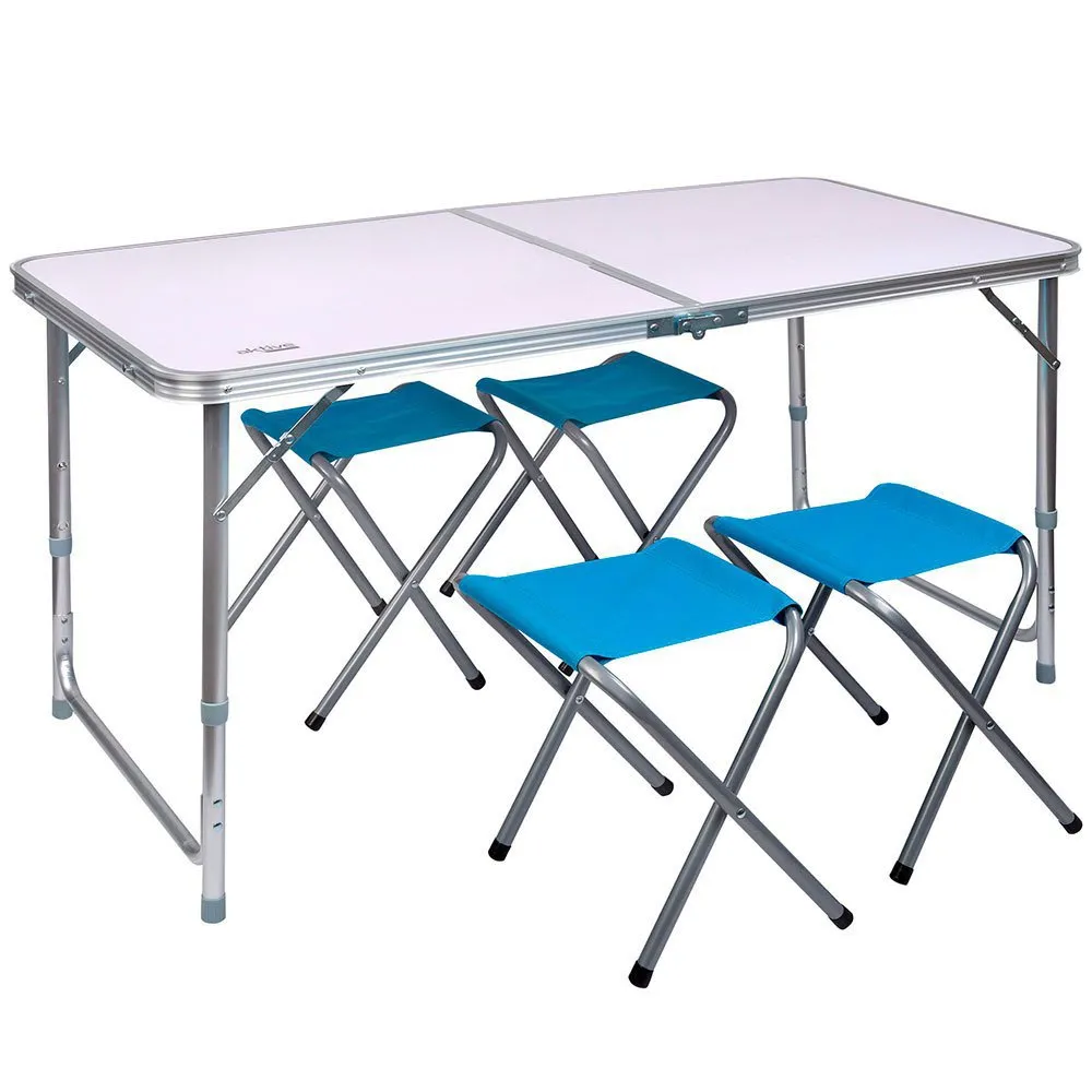 Aktive Bord Med Pall 120x60x70 Cm, Grey, One Size