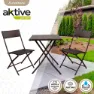 Aktive Bord Och 2 Stolar Set unisex, Brown, One Size