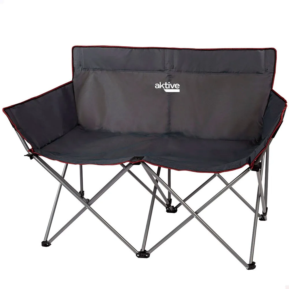 Aktive Camping 121x63x88 Cm Folding Stol, Black, One Size