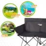 Aktive Camping 121x63x88 Cm Folding Stol, Black, One Size