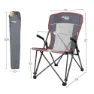 Aktive Camping With Grid Stol, Grey, 59 x 69 x 97cm