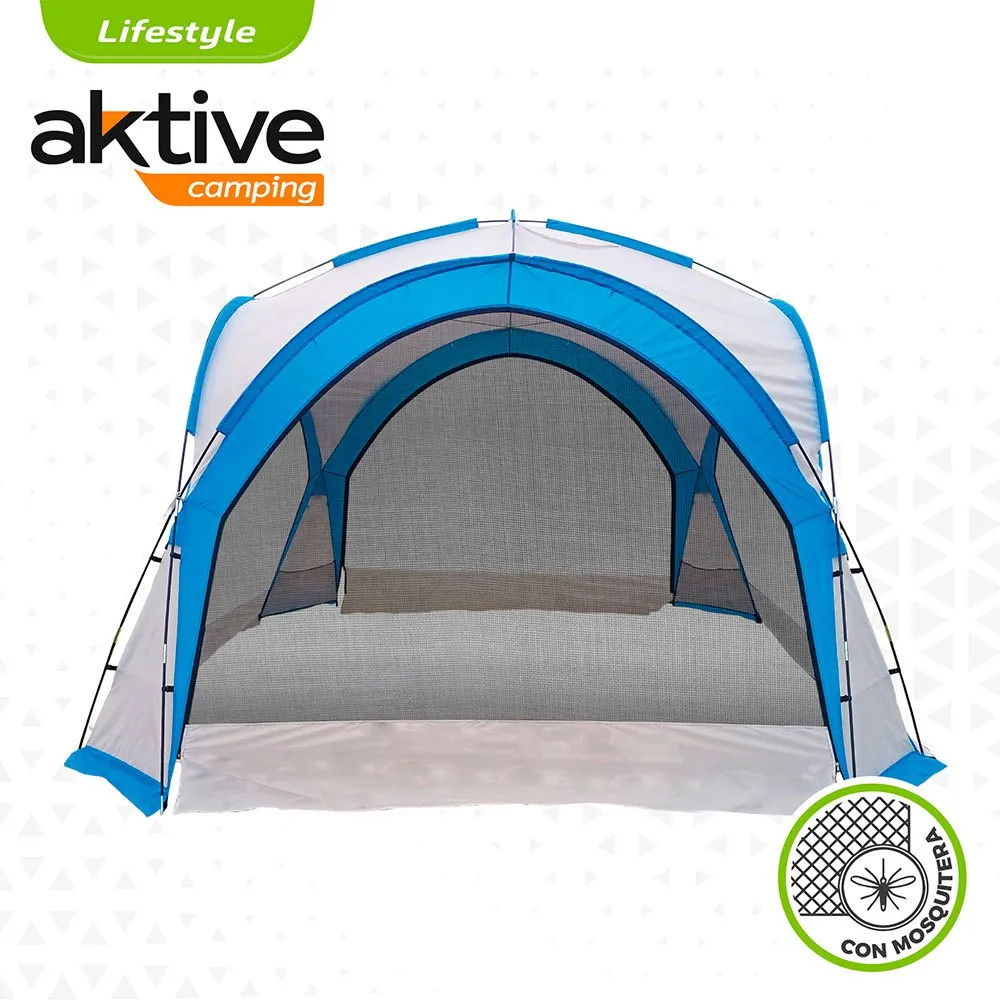 Aktive Campingtält Med Myggnät unisex, Grey / blue, One Size