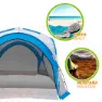Aktive Campingtält Med Myggnät unisex, Grey / blue, One Size