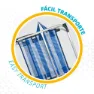 Aktive Fällbar Stol I Aluminium 56x50x88 Cm unisex, White / blue, One Size