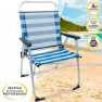 Aktive Fällbar Stol I Aluminium 56x50x88 Cm unisex, White / blue, One Size