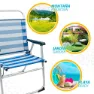Aktive Fällbar Stol I Aluminium 56x50x88 Cm unisex, White / blue, One Size