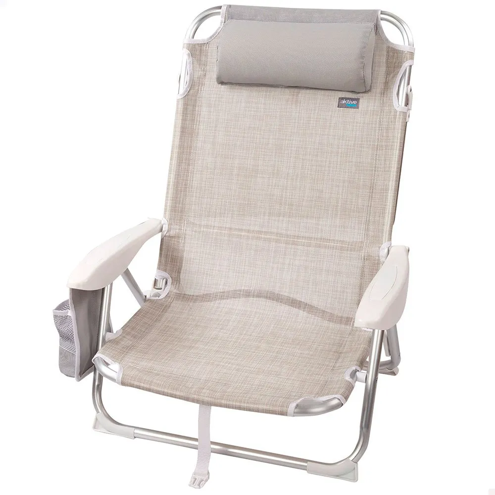 Aktive Fällbar Strandstol I Aluminium Med Flera Lägen unisex Aktive Fällbar Strandstol I Aluminium Med Flera Lägen unisex