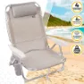 Aktive Fällbar Strandstol I Aluminium Med Flera Lägen unisex