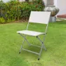 Aktive Fällbar Trädgårdsstol unisex, White, 46 x 55 x 81cm