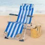 Aktive Fällbar Vilstol Med Dyna Refurbished, Blue / white, 153 x 60 x 83cm