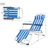 Aktive Fällbar Vilstol Med Dyna Refurbished, Blue / white, 153 x 60 x 83cm