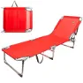 Aktive Fällbara Solstolar Från Textilano 188x58x30 Cm unisex, Red, One Size