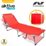 Aktive Fällbara Solstolar Från Textilano 188x58x30 Cm unisex, Red, One Size