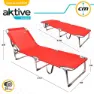 Aktive Fällbara Solstolar Från Textilano 188x58x30 Cm unisex, Red, One Size