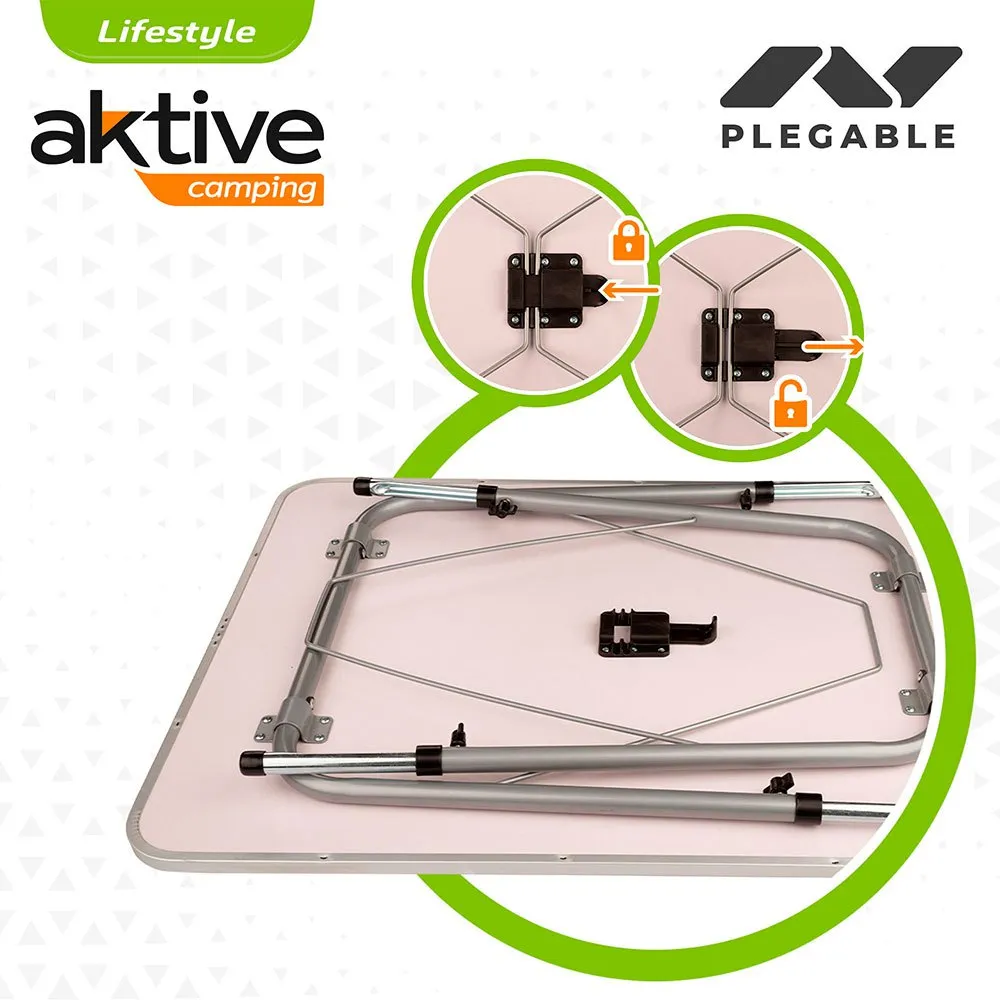 Aktive Fällbart Bord Höjdjusterbart 80x60x 50-69 Cm unisex, White, One Size Aktive Fällbart Bord Höjdjusterbart 80x60x 50-69 Cm unisex, White, One Size