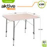 Aktive Fällbart Bord Höjdjusterbart 80x60x 50-69 Cm unisex, White, One Size