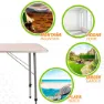 Aktive Fällbart Bord Höjdjusterbart 80x60x 50-69 Cm unisex, White, One Size