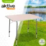 Aktive Fällbart Bord Höjdjusterbart 80x60x 50-69 Cm unisex, White, One Size
