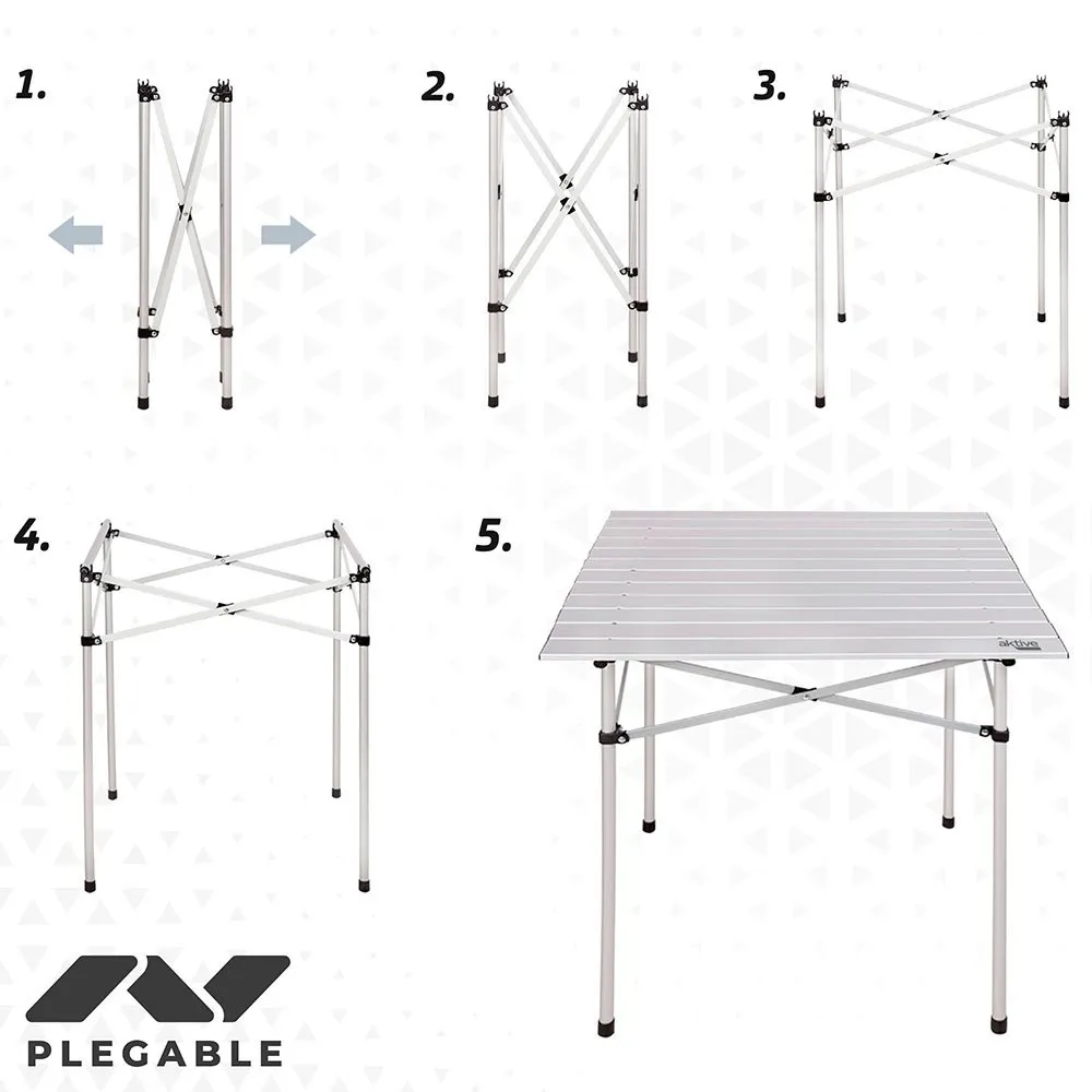 Aktive Fällbord 70x70x70 Cm unisex, White, One Size
