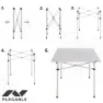 Aktive Fällbord 70x70x70 Cm unisex, White, One Size