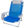 Aktive Fällstol 4 Positioner Med Dyna Och Mugghållare Refurbished unisex, Blue / grey, One Size