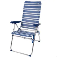 Aktive Fällstol Med Högt Ryggstöd 5 Lägen 61x69x108 Cm unisex