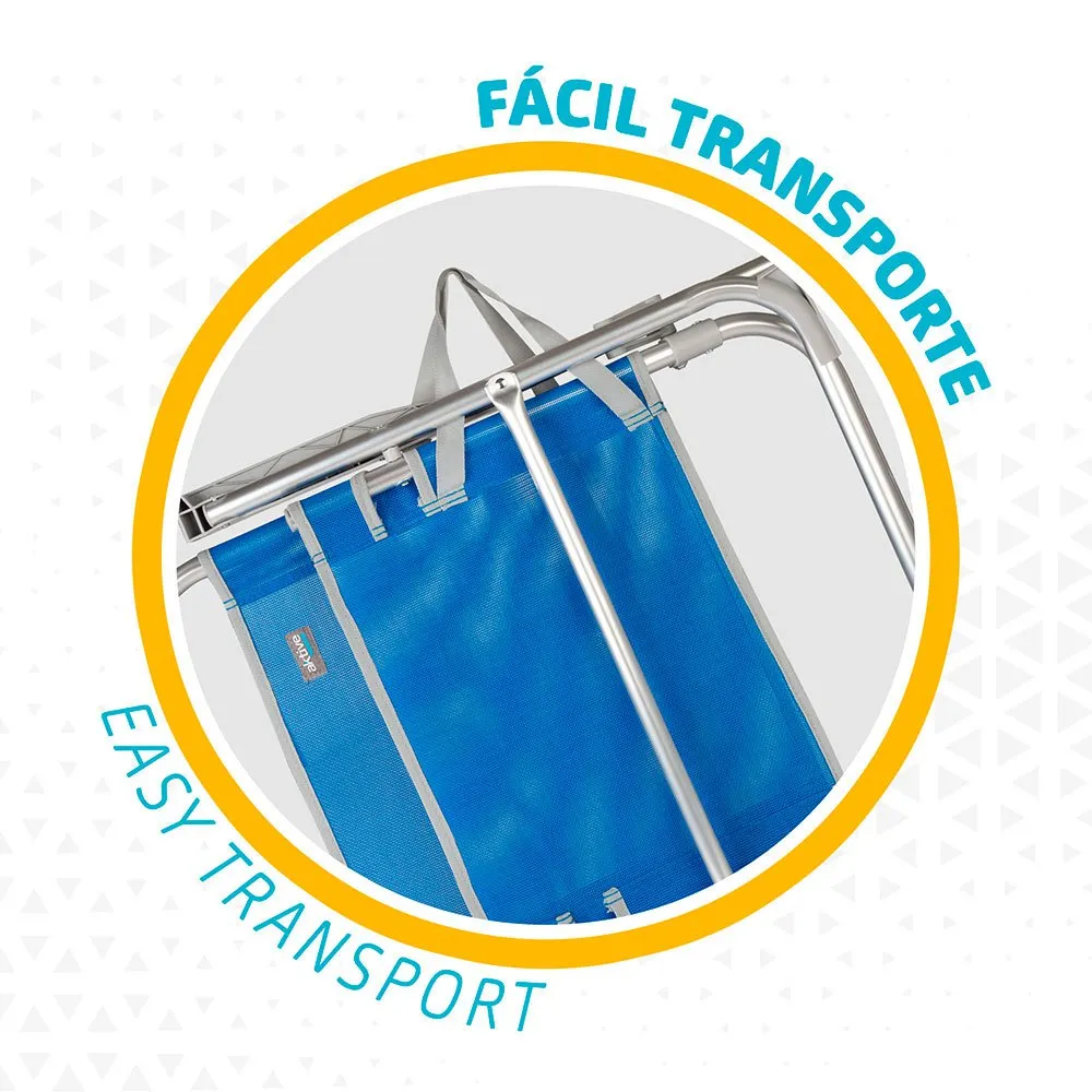 Aktive Fast Fällstol 57x51x89 Cm unisex, Blue, One Size Aktive Fast Fällstol 57x51x89 Cm unisex, Blue, One Size