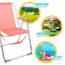 Aktive Fast Hopfällbar Strandstol I Aluminium unisex, Coral, One Size