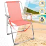 Aktive Fast Hopfällbar Strandstol I Aluminium unisex, Coral, One Size