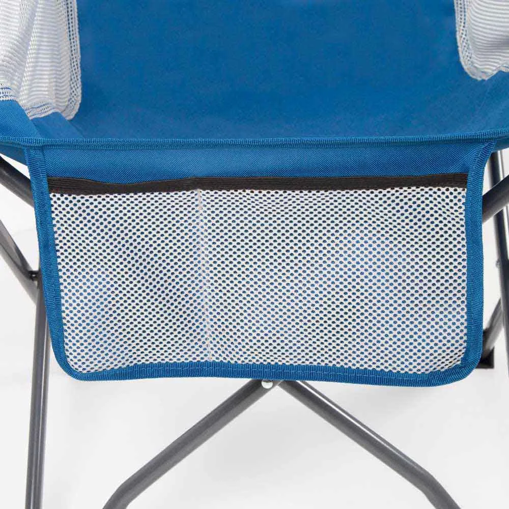 Aktive Folding Camping With Cup Holder & Pocket Stol, Coral, 64 x 73 x 8cm