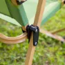 Aktive Glamping 52x45x62 Cm Low Stol, Green / brown, One Size