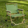 Aktive Glamping 52x45x62 Cm Low Stol, Green / brown, One Size