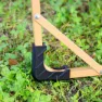 Aktive Glamping 52x45x62 Cm Low Stol, Green / brown, One Size