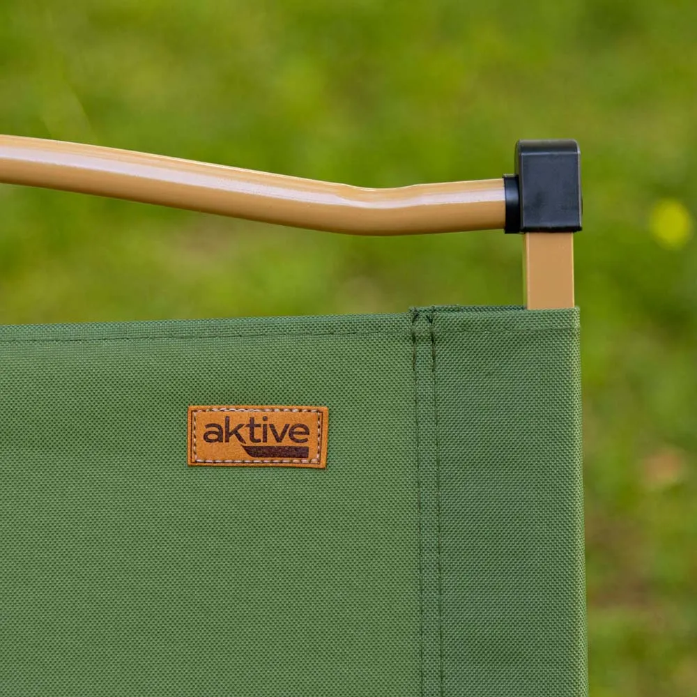 Aktive Glamping 53x53x77 Cm Stol, Green / brown, One Size