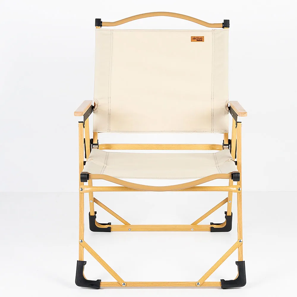 Aktive Glamping Hög Hopfällbar Stol unisex, Beige, 61 x 54 x x 40-77cm Aktive Glamping Hög Hopfällbar Stol unisex, Beige, 61 x 54 x x 40-77cm