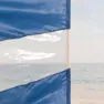 Aktive Good Views 130x440 Cm Vindruta Staket Strand unisex, Blue / clear, One Size