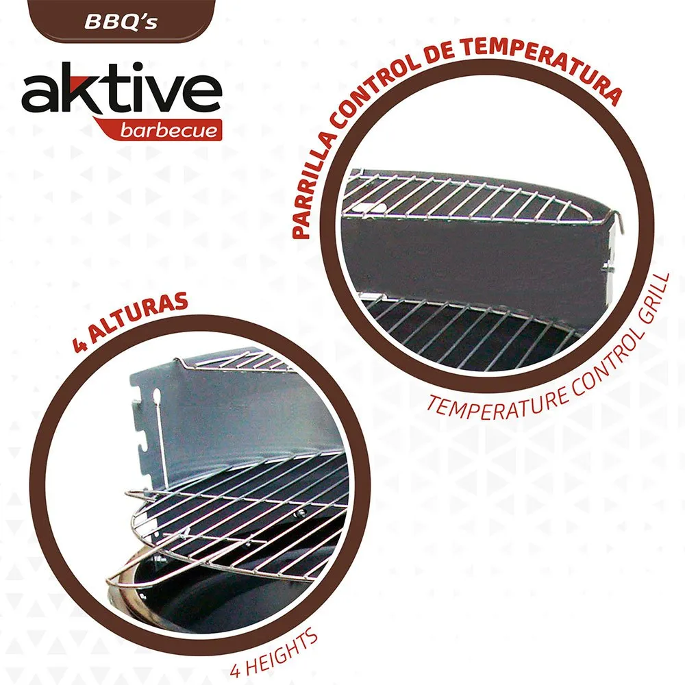 Aktive Grill 51x51x82 Cm unisex, Black, One Size Aktive Grill 51x51x82 Cm unisex, Black, One Size